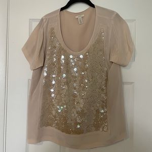 J. Crew sequin blouse size M